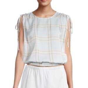 Laundry by Shelli Segel Tie Shoulder Top NWT L